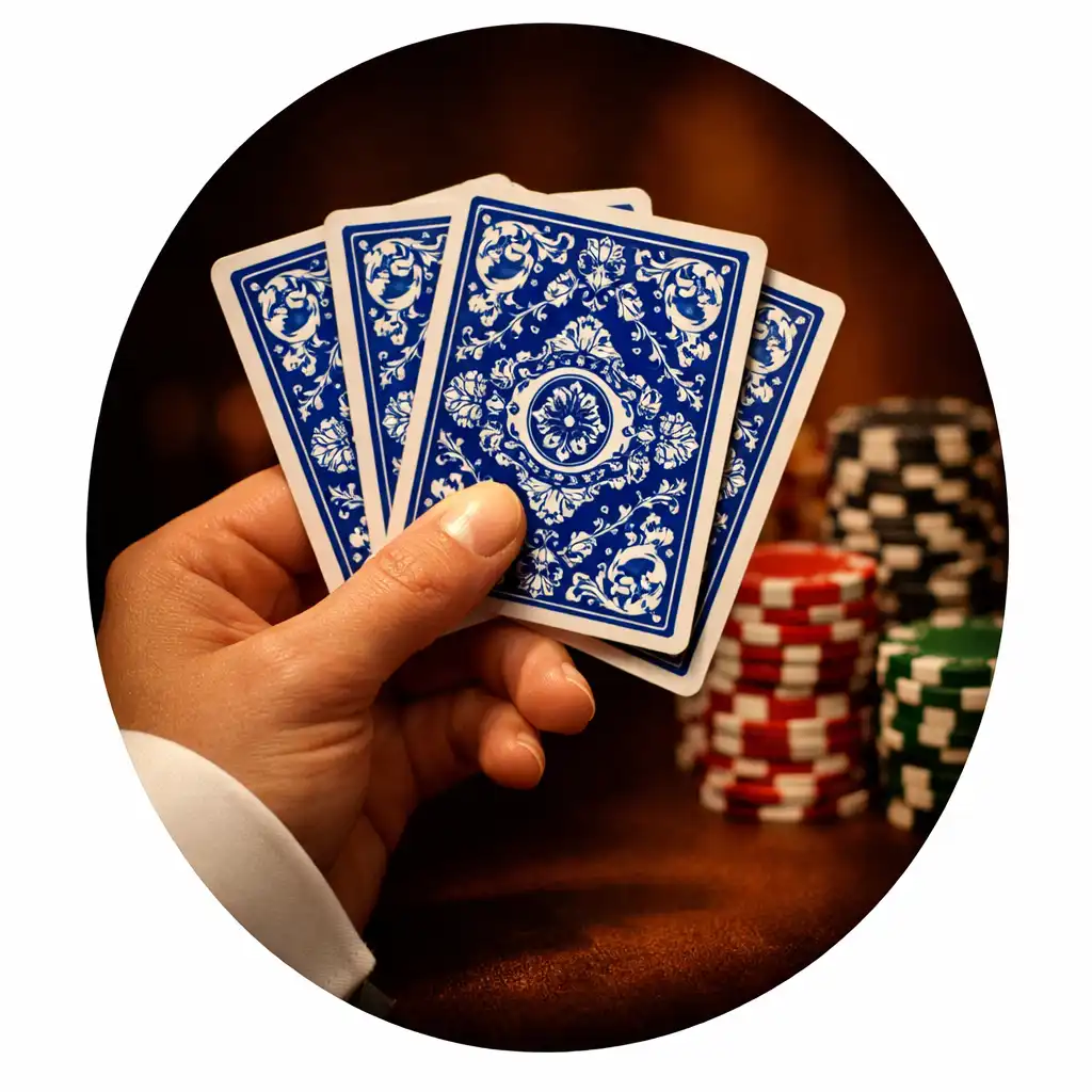 Gros plan sur des cartes à jouer et des jetons de poker
